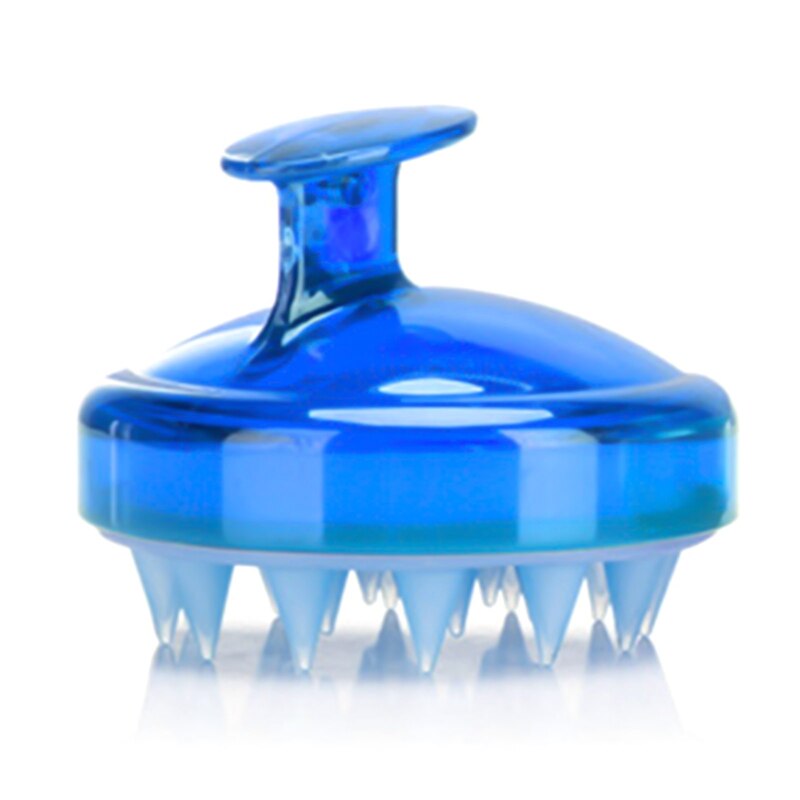 Siliconen Borstel Shampoo Hoofdhuid Borstel Kam Hoofd Spa Afslanken Massage Borstel Body Haar Wassen Kam Douche Bad Borstel 1 stuks: HB8813BL2