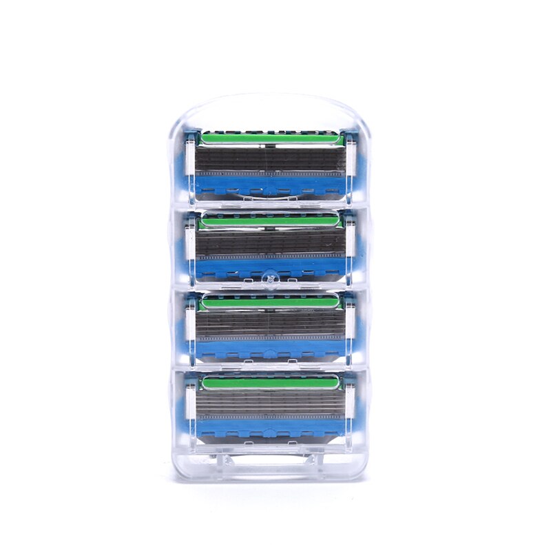 4 Stuks Mannen Veiligheid Scheermesjes Gezichtsverzorging Handleiding Scheren Blades Cassette
