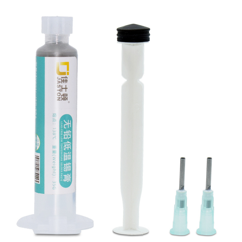 Lead-free medium and low temperature solder paste, solder paste, melting point 180℃, LED chip soldering paste: 99A