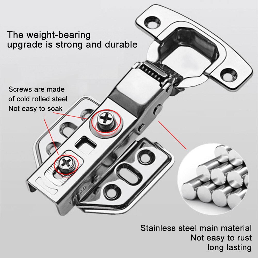 Reparatie Plaat Voor Scharnieren Rvs Kastdeur Scharnieren Demper Buffer Keuken Kast Meubilair Scharnieren Stevig Connector