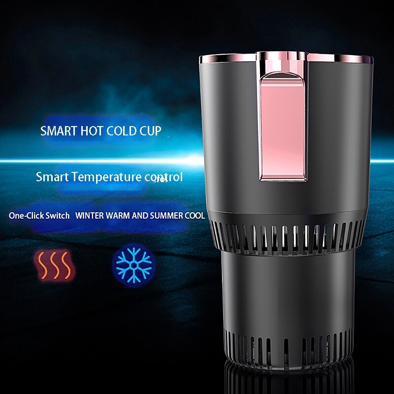Dc12v auto verwarming koelbeker 2- in -1 auto kantoor beker warmer koeler slimme auto beker mok houder koeldrank drank blikjes