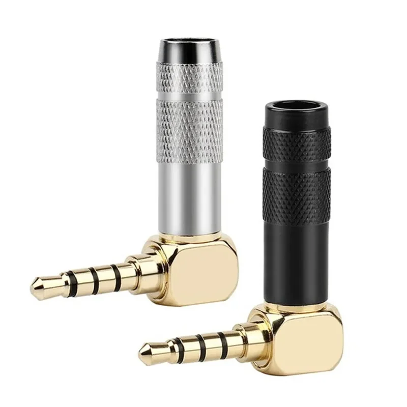 Conector Jack 3,5mm 90 grados para soldar 1/8 "3 4 polos conector de auriculares conector de Audio ángulo recto chapado en oro 3,5 electrónica de consumo: Rojo /  Opción 2