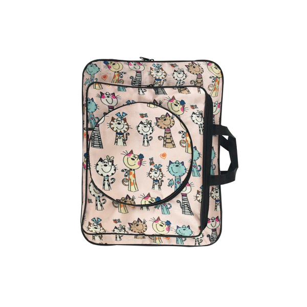 Cute Animal Printing Drawing Set Art Bag A3 Sketch Pad/Drawing Kit 8K Art School Bag Painting Bags for Kids Sketch Bag