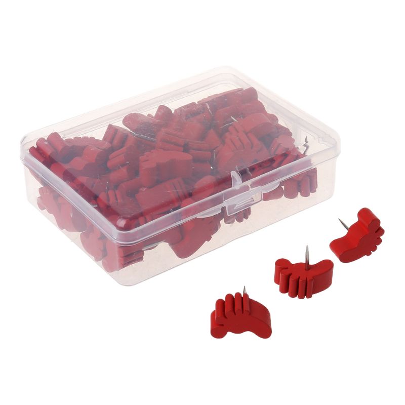 25/50 pces pé de madeira desenho foto parede parafusos cortiça placa pinos thumbtack pushpins g92e: L  Size