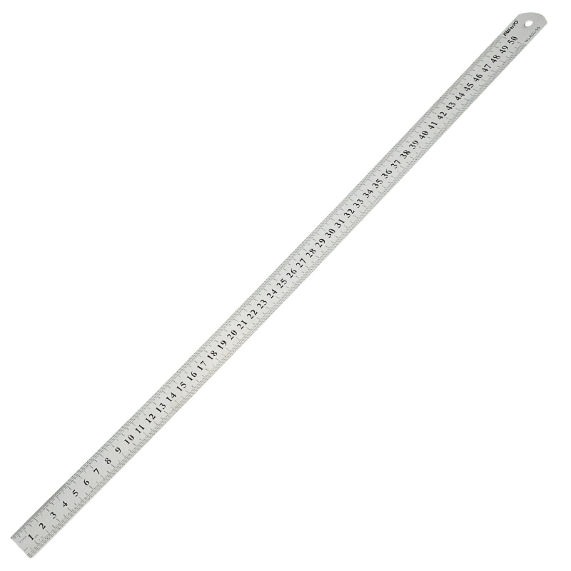 1PC Metal Ruler Sewing 15 20 30 50cm School Stainless Steel Straight Ruler Double Sided Drawing Rulers Office School Supplies