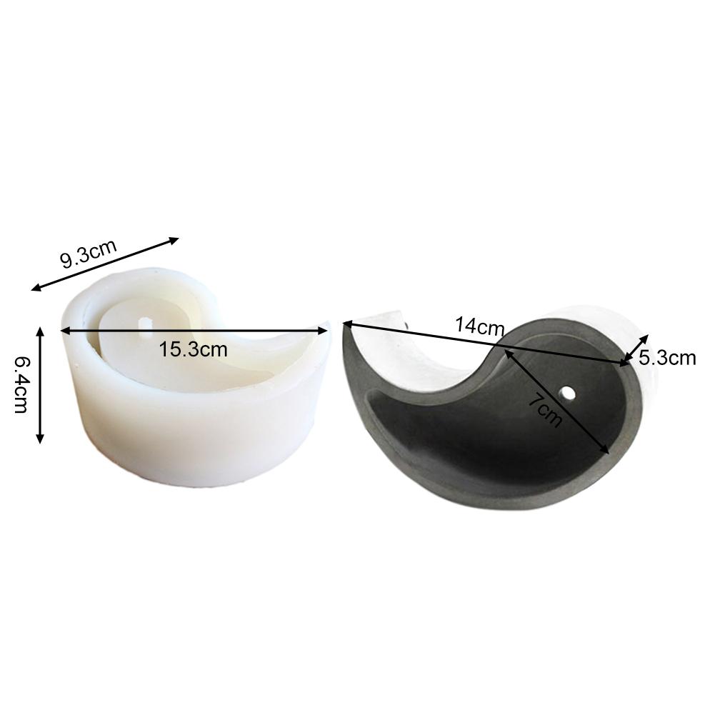 Silicone Mold Eight Diagrams Model Concrete Tabletop Composite Flowerpot Succulent Plant Cement Pot Vase Garden Decoration