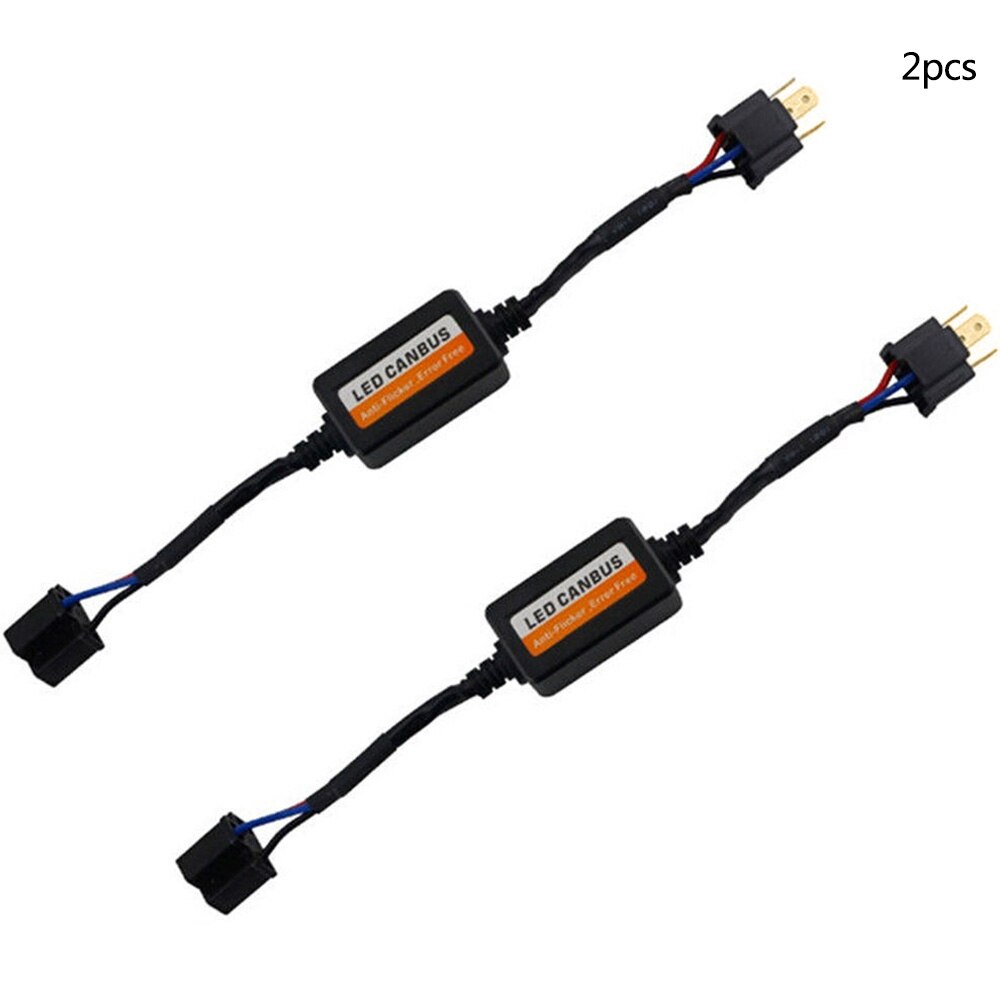 2x H4 Led Headlight Canbus Error Free Anti Flicker Resistor Canceller Decod Wewd H4 Car LED Headlight Decoder