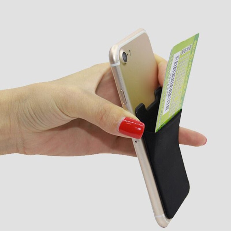 Mannen Vrouwen Magnetische Kaarthouder Voor Mini Phone Case Back Veilig Wallet Card Pocket Houder Slots Bag 5 Kleuren