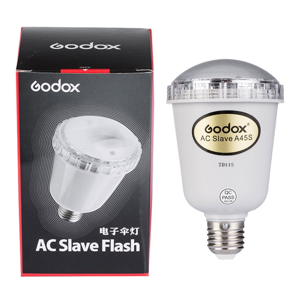 Godox A45s Photo studio electronic flashing light Photo Studio Strobe Light AC Slave Flash Bulb For E27 220V