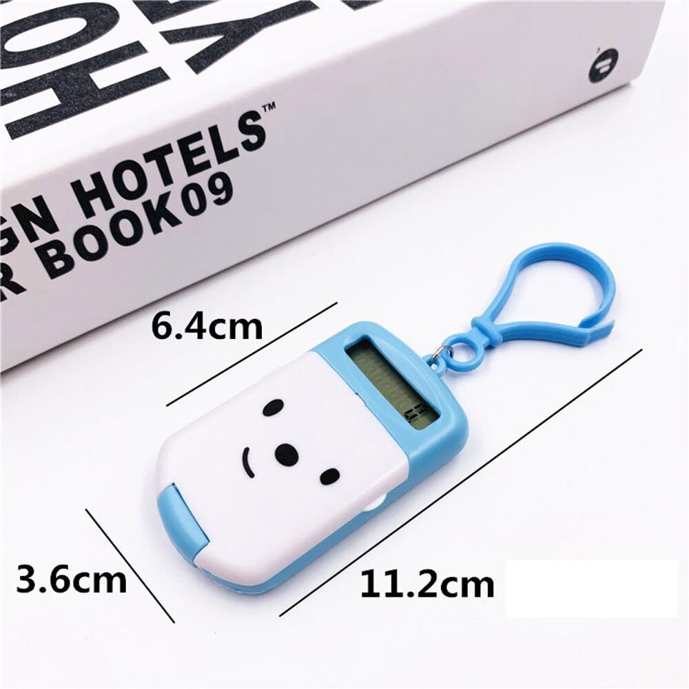 Kawaii Mini Calculator Pocket Size 8 Cijfers Display Cartoon Leuke Creatieve Sleutelhanger Rekenmachine Briefpapier Berekenen Tool