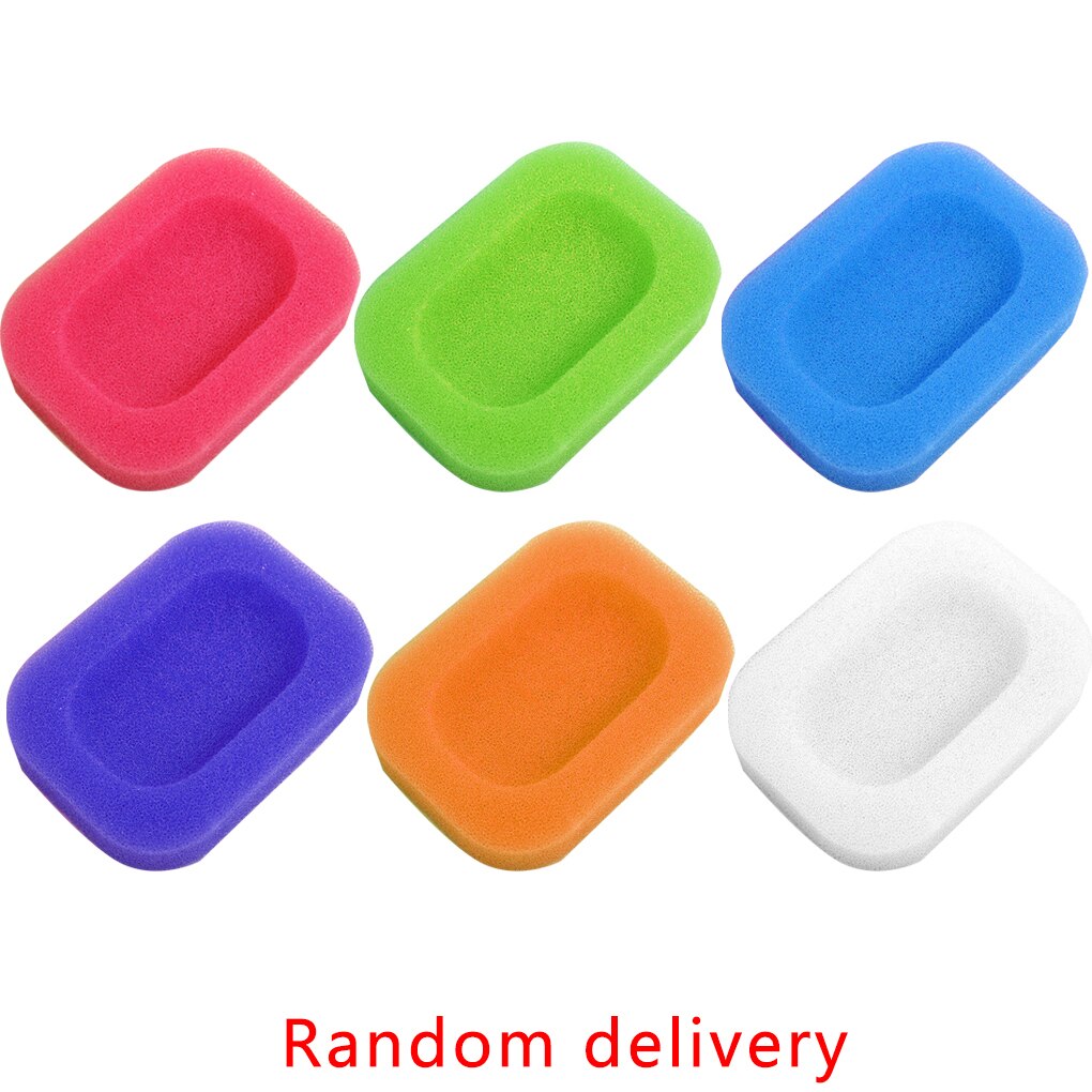 1Pc Sponge Soap Dish Plate Draining Soap Holder Bathroom Soap Storage Boxes Kitchen Tub Sponge Rack Random Color: Default Title