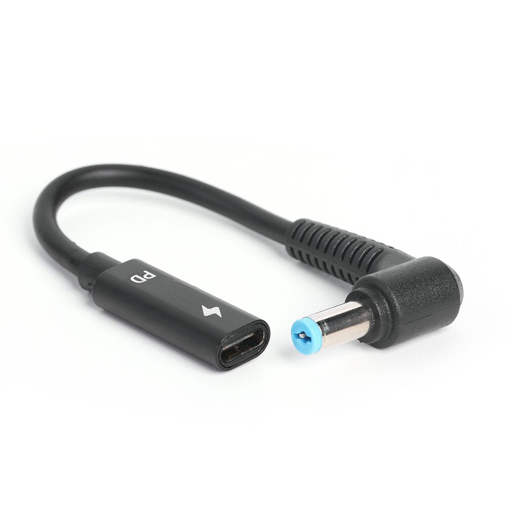 USB C żeńskie do 90 stopni kątowe złącze DC PD szybka ładowarka do laptopa przedłużacz konwerter łącznik adaptera: 5.5x1.7mm
