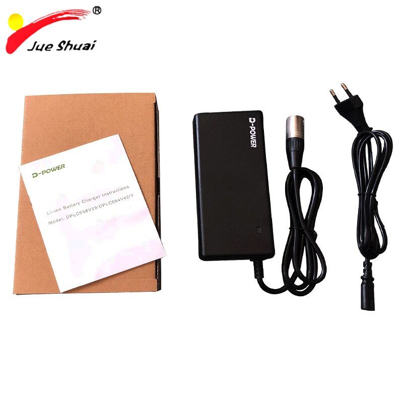 42 v 54.6 v 2a li-ion carregador de bateria para 36 v 48 v bicicleta elétrica bicicleta bateria de lítio 100 v-240 v scooter elétrico