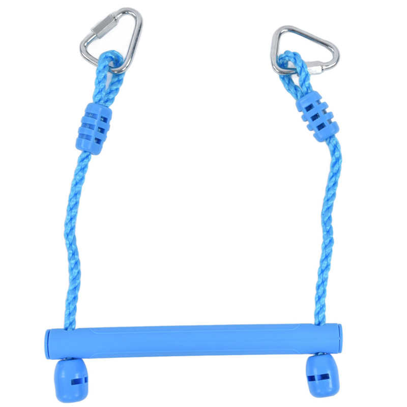 Children Trapeze Swing Climbing Bar Blue Heavy Duty for Indoors Outdoors Courtyards Sports Trapeze Swing Bar Training Play Sets