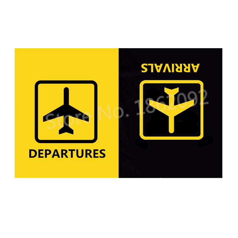 Funny Arrivals Departures Welcome Doormat Novelty Departure Entrance Floor Mats Non Slip Rubber Aviation Rug Airplane: A / 40x60cm