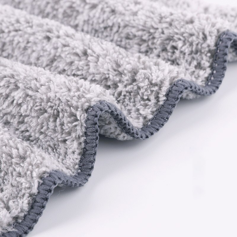 Paño de limpieza de microfibra de estilo japonés, toalla de limpieza gris, superabsorbente, multiusos, suministros de cocina, trapos de limpieza, 1 ud.