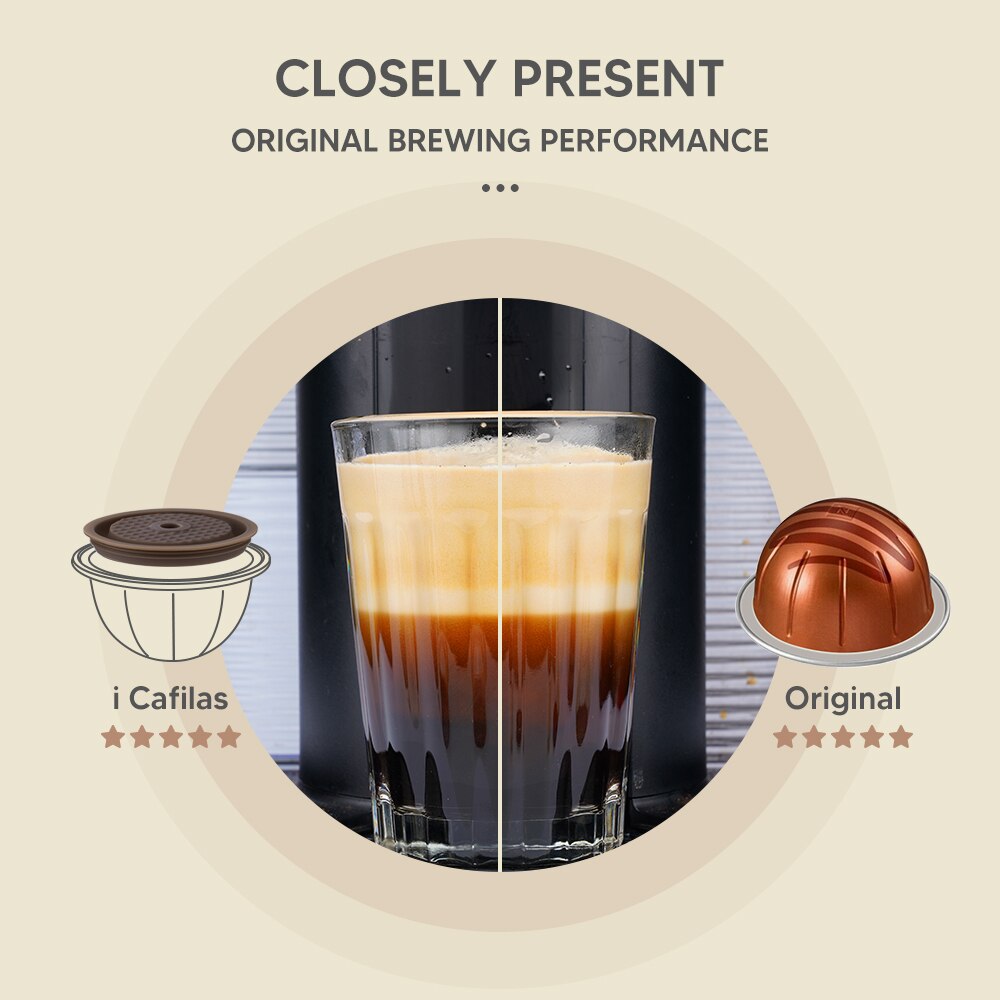 Tapa de silicona reutilizable para Nespresso Vertuo, tapas de cápsula de café originales, filtro para Vertuo next