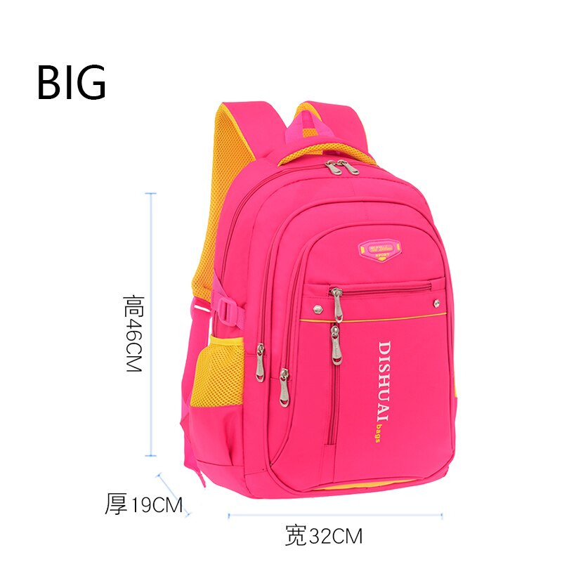 Kinder Schule Taschen für Jungen Kinder Schul Mädchen Wasserdicht Wear-resistant Ultra-licht Nylon Grundschule Rucksack Kind: Big Rose Red