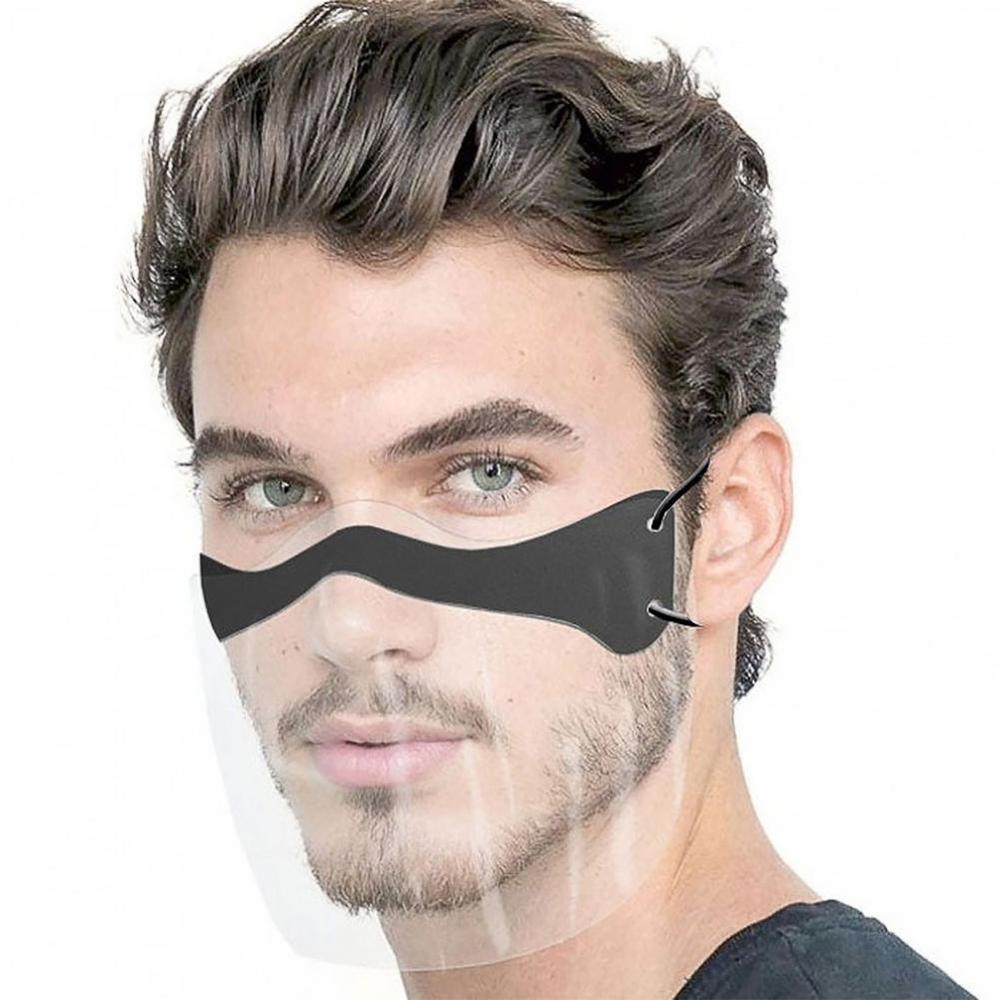 5/10Pcs Transparant Anti-Spray Gezicht Shield Met Nasale Patch Wasbare Shield Masker Voor Gezicht Veiligheid Gezicht shield Voor Volwassenen