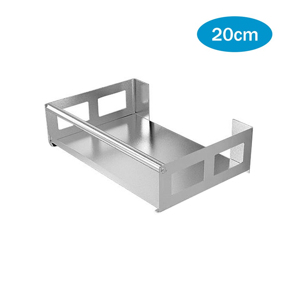 Kitchen Stainless Steel Spice Rack Seasoning Rack Spices Rack Shelf Kitchen Storage Organizer Multi-Functional Storage Shelf: 20CM