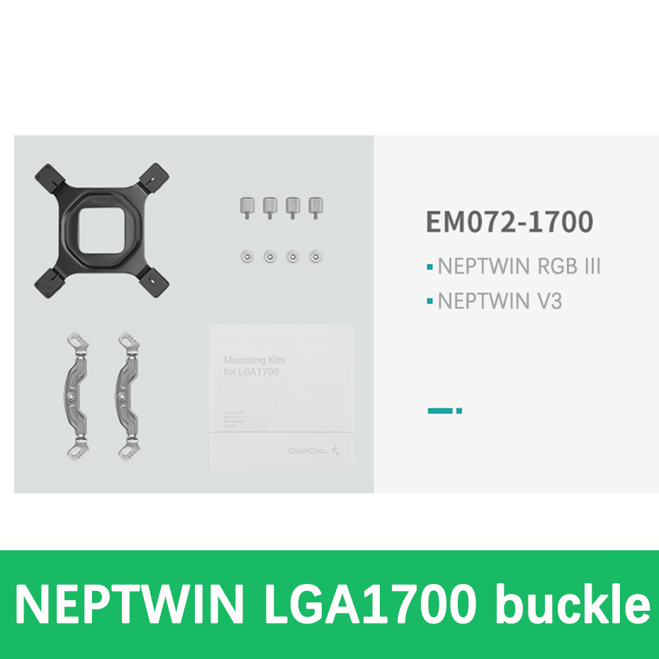 Deepcool lga 1700 12th generation cpu monteringsbeslag kit neptwin assassin castle gammaxx vandkøling gammaxx 400 køler: Neptwin