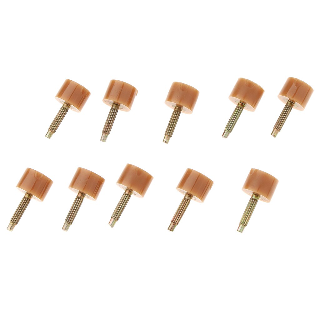 20x tip til udskiftning af høje hæle sko reparation hætter pinhaner udskiftning af dyvelelifte: Beige 9mm små