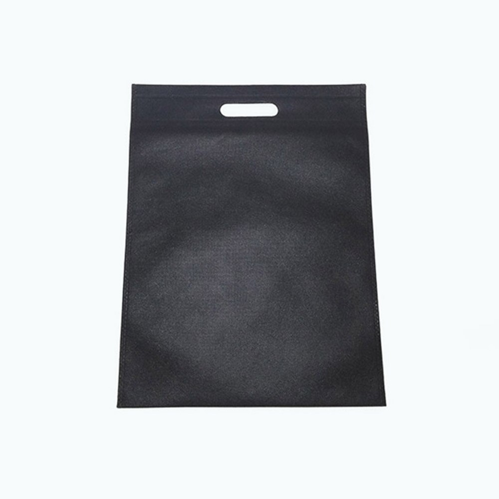 30x40cm Reusable Shopping Bag Non-Woven Fabric Bags Folding Shopping Bag: Black