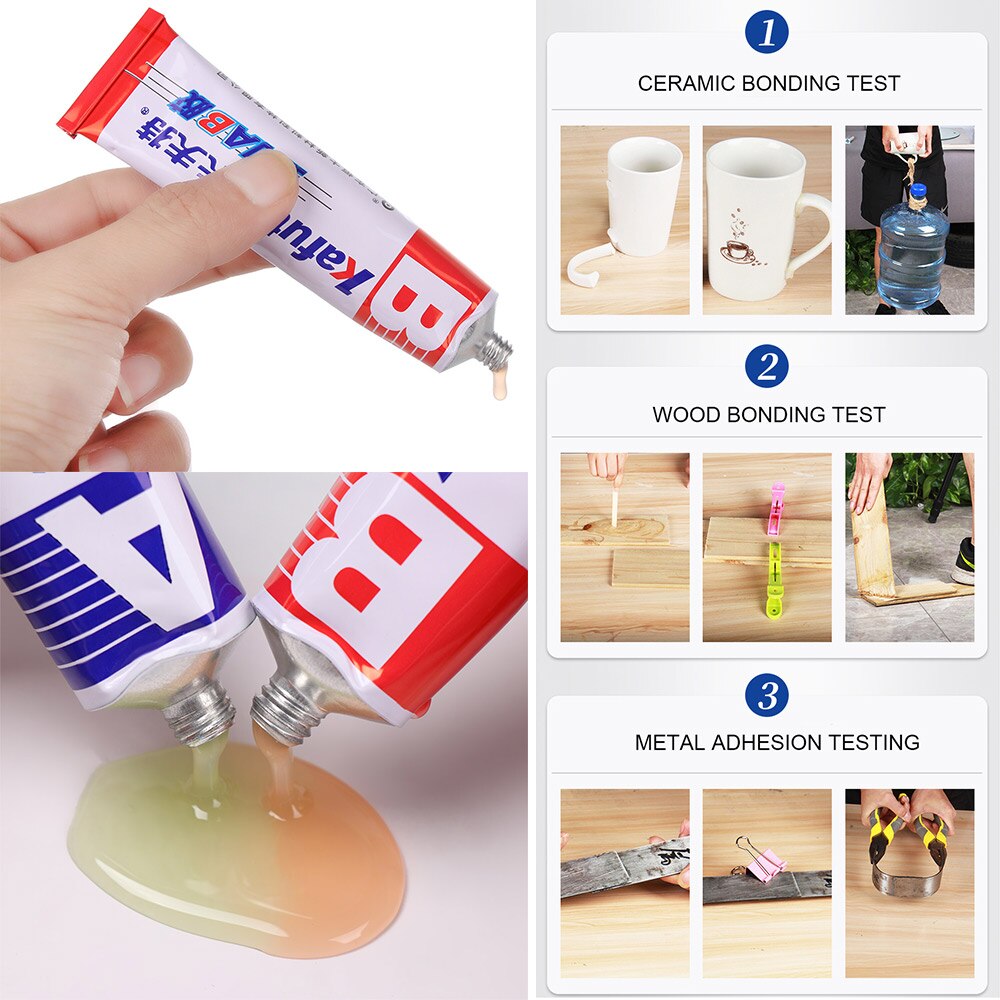 2Pcs/Set 70g AB Adhesive Strong Quick-Drying Acrylic Structural Adhesive Metal Glue For Glass Doors Plastic Wood Ceramics