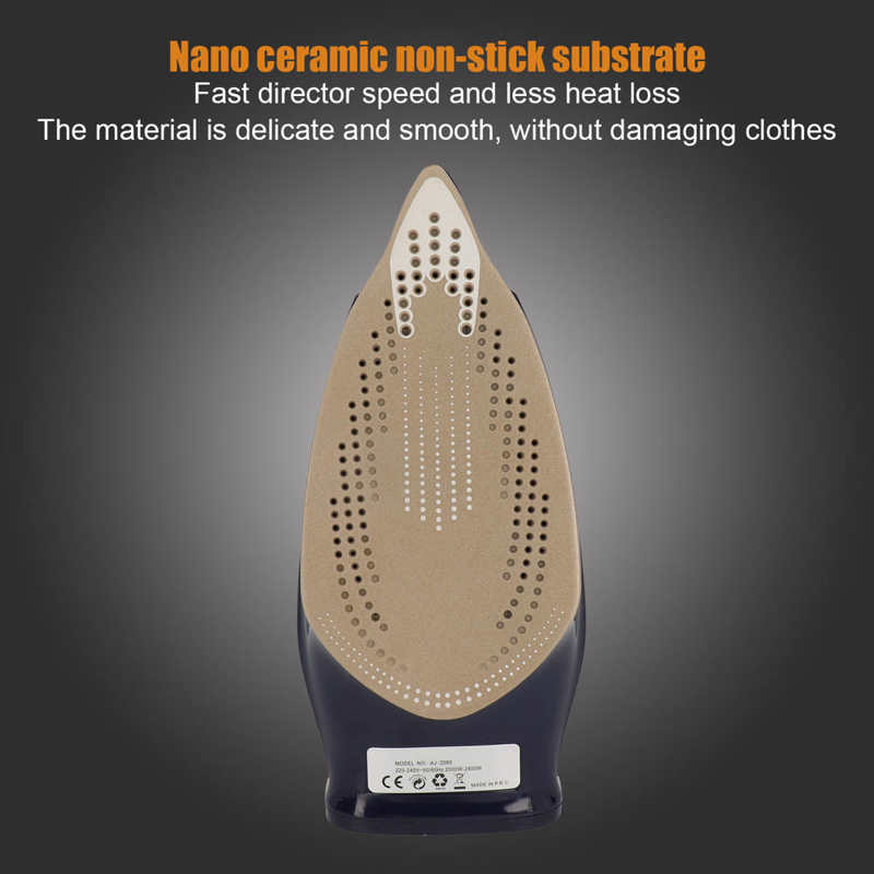 2400W 220V Cordless Electric Steam Iron Ceramic portable Clothes Ironing Steamer Ironing machine