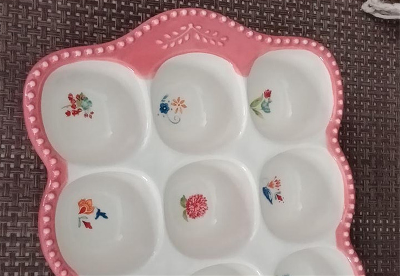 Porte-œufs en céramique à 12 grilles, plateau à œufs en céramique, boîte à œufs empilable au réfrigérateur, organisateur d&#39;étagère, outil de cuisine