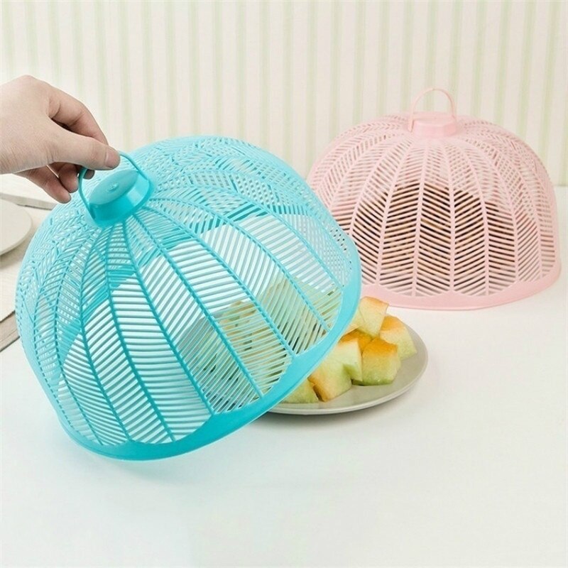 Plastics Tafel Cover Circulaire Anti Fly Mosquito Keuken Koken Gereedschap Mesh Voedsel Schotel Covers Picknick Bbq Party Opvouwbare Tent