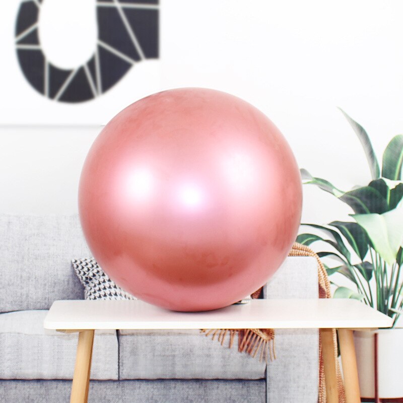 36 tommers blank perle latexballonger tykke kromballonger metallisk stor rund ballong til bursdagsdekorasjon