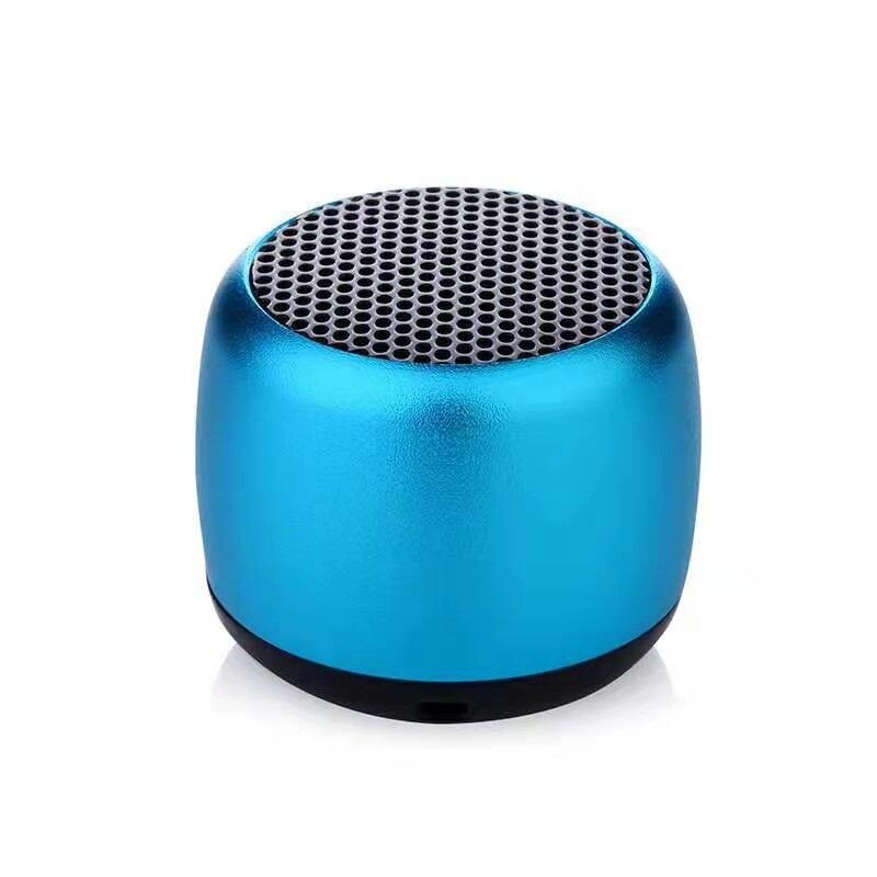 NUOVO 2020 Hot mini regalo di Metallo Altoparlante Bluetooth hifi TWS Super Piccolo In Acciaio Ad Alta Voce altoparlante portatile senza fili di bluetooth Speaker: M1-Blue / loudspeaker box(USB)