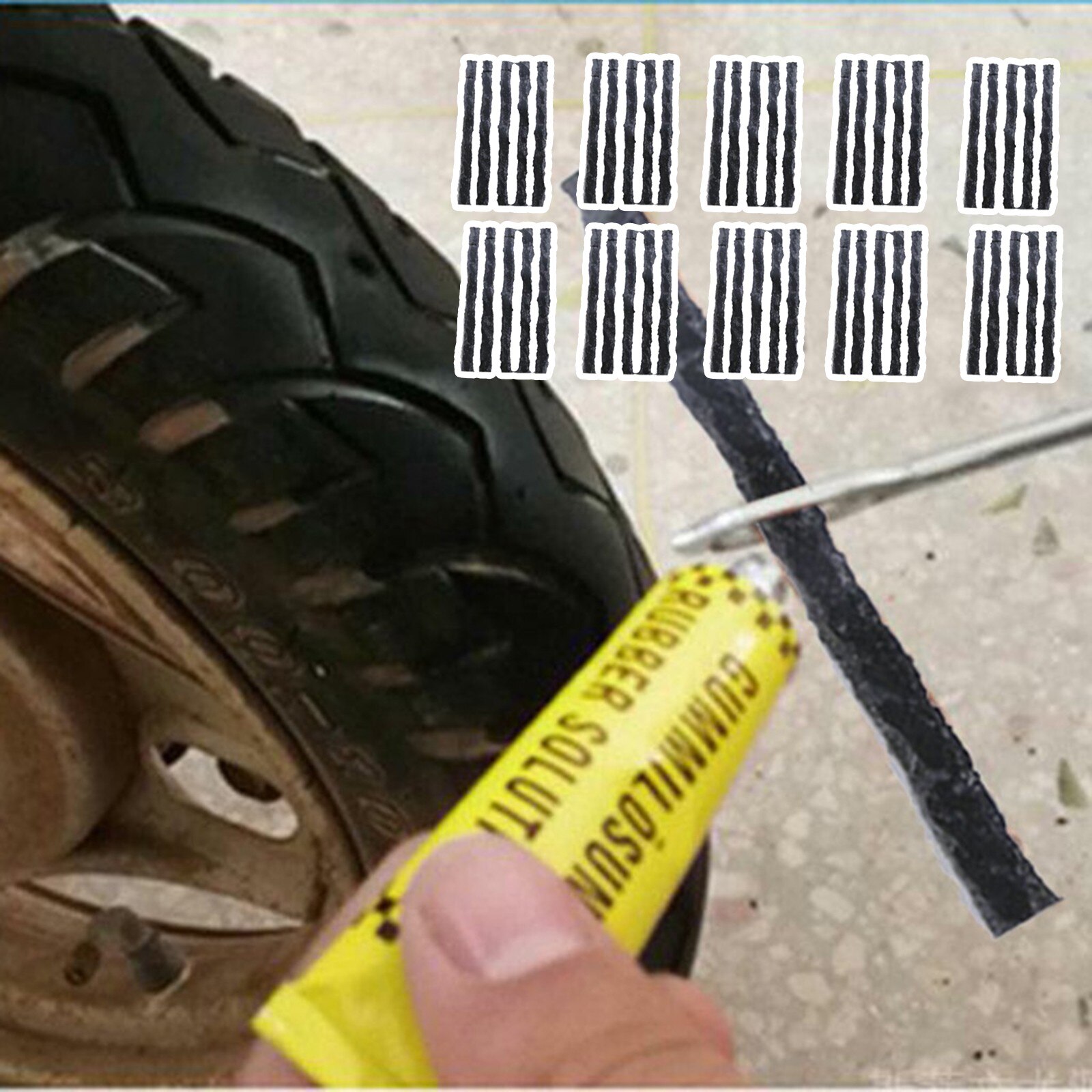 Bike Cycle Cycling Repair Rubber Puncture Patch Ty... – Grandado
