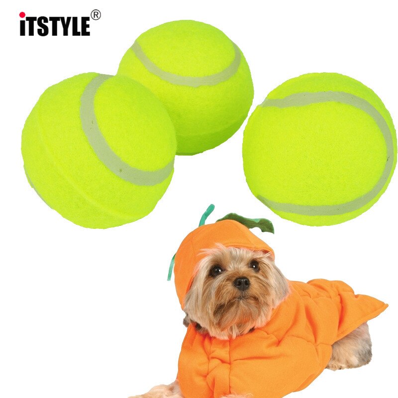 Itstyle ingen elasticitet 60mm tennisbold til tyggetøjsdyr til kæledyr