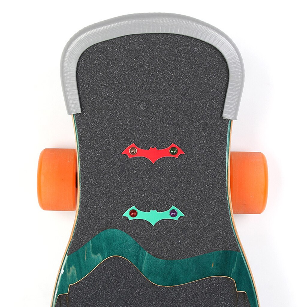 2 stk skateboard longboard dækbeskyttelse gummistrimmel næsebeskytter & halekantbeskytter 30cm længde