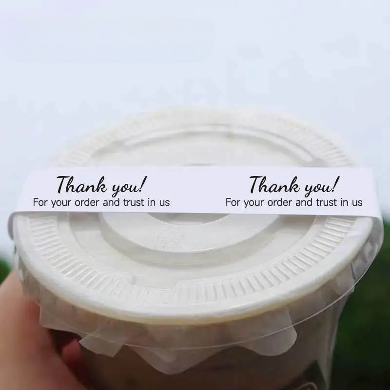 10 stücke zum Mitnehmen Packag Versiegelung Aufkleber Milch Tee Getränke Kaffee schmales Klebeband Aufkleber Versiegelung sband Rollen gedruckt Tasse Deckel Aufkleber: Lila