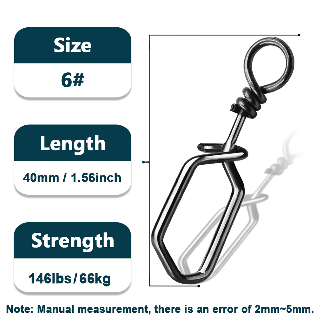 Fishing Snap 50~200Pcs Stainless Steel Coast Lock Snap Fishing Square Clip Lock Snap Fishing Lure Connector Quick Change Bait: 12 / Navy Blue