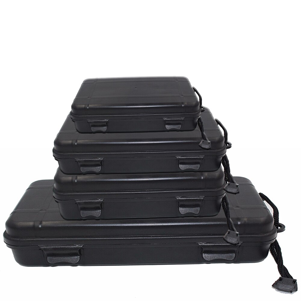 Caja de luz Universal de plástico para linterna, caja de luz, 19cm x 10cm x 6cm, resistente al agua, anticaída, color negro, accesorios de iluminación