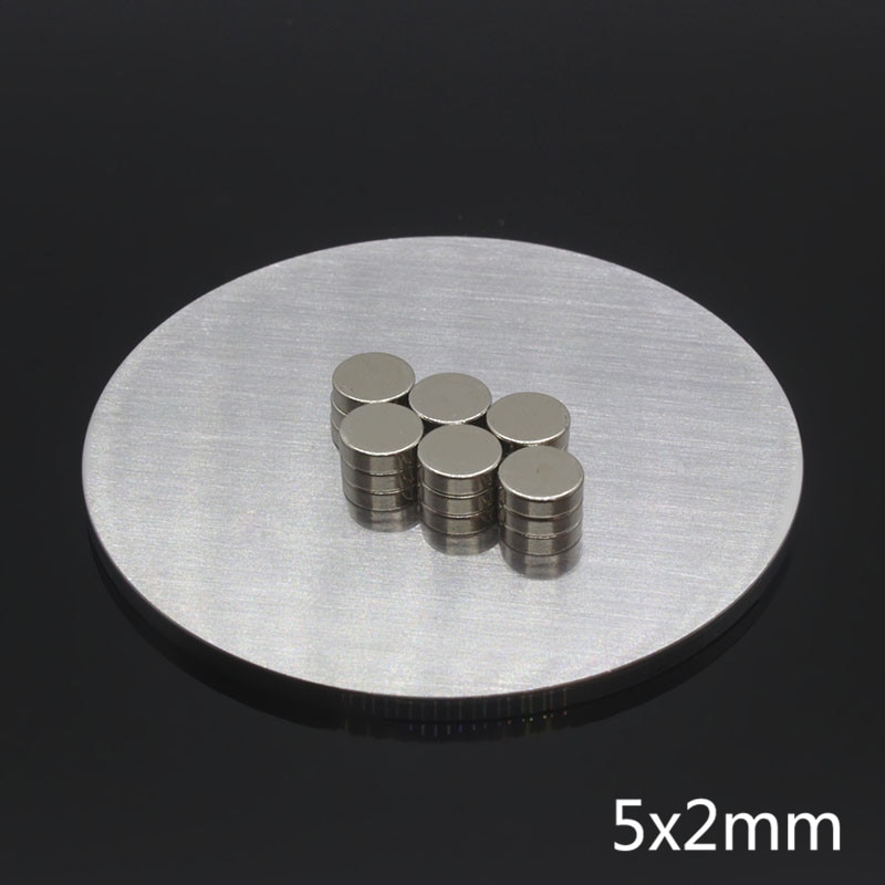 100Pcs 5Mm X 2Mm Sterke Ronde Cilinder Neodymium Industriële Magneet 5*2 5X2 zeldzame Aarde Permanente Magneet Art Craft Verbinding