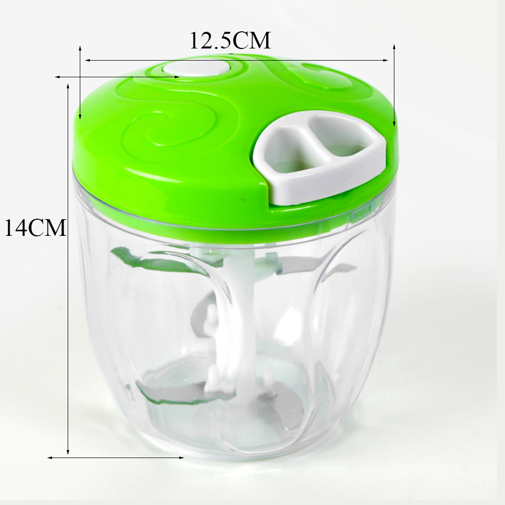 manuel hachoir à légumes Cutter tirer chaîne alimentaire hachoir mélangeur processeur carotte pomme de terre râpe hachoir à viande cuisine Gadget: Green-900ML