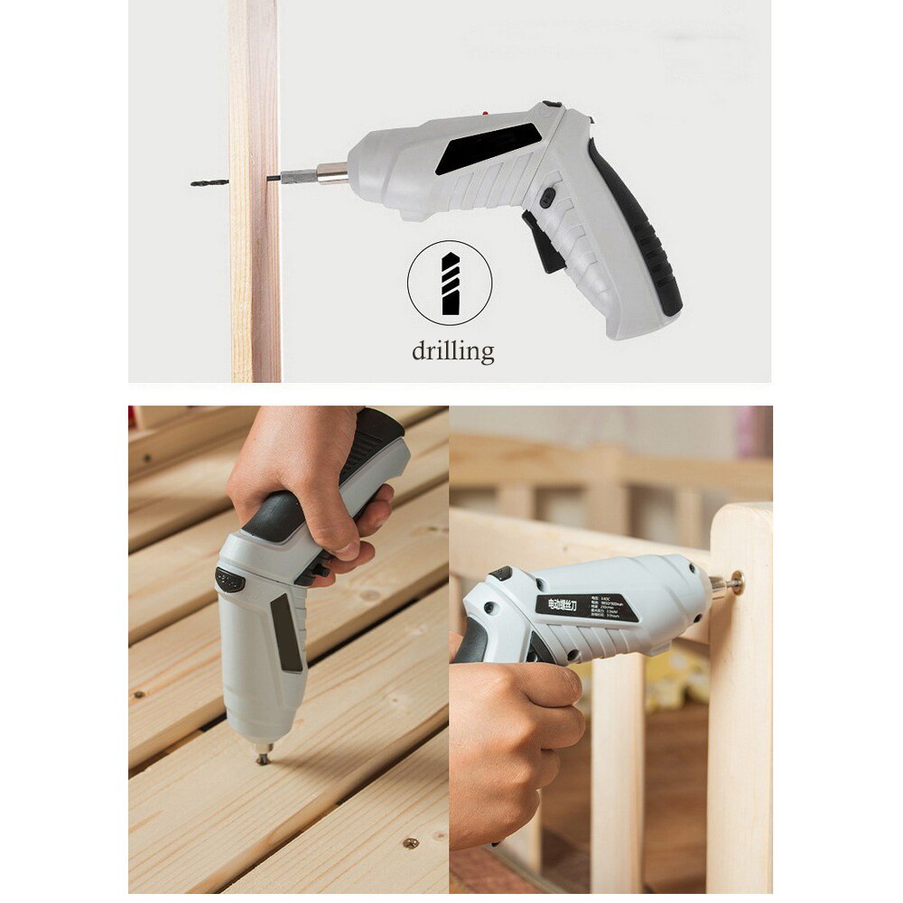 Electric Screwdriver Multifunction 3.6V Wireless USB LED Rechargeable Lithium Battery Screwdriver Mini Screwdriver Set