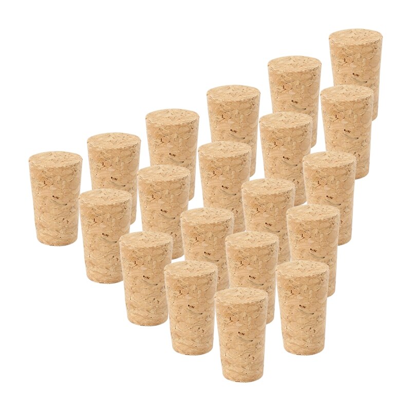 20 Teile/los Natürliche Holz Korken Wein Stopper Holz Flasche Stopper Kegel Typ Wein Flasche Korken Stecker Abdichtung Kappe Bahre Flasche korken