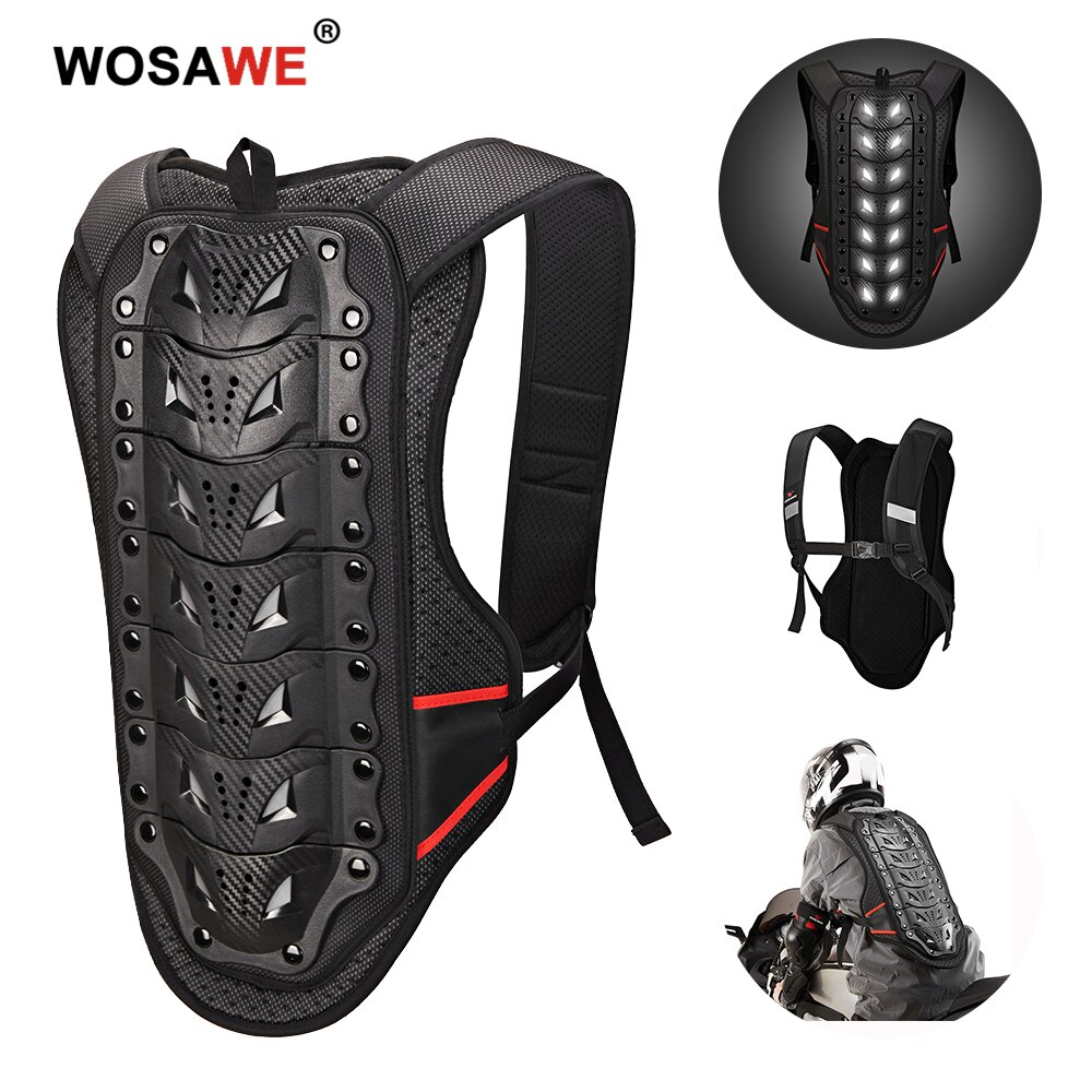 Protections Moto WOSAWE – Set Genoux/coudes/tibias, Adulte Unisexe, Neuf