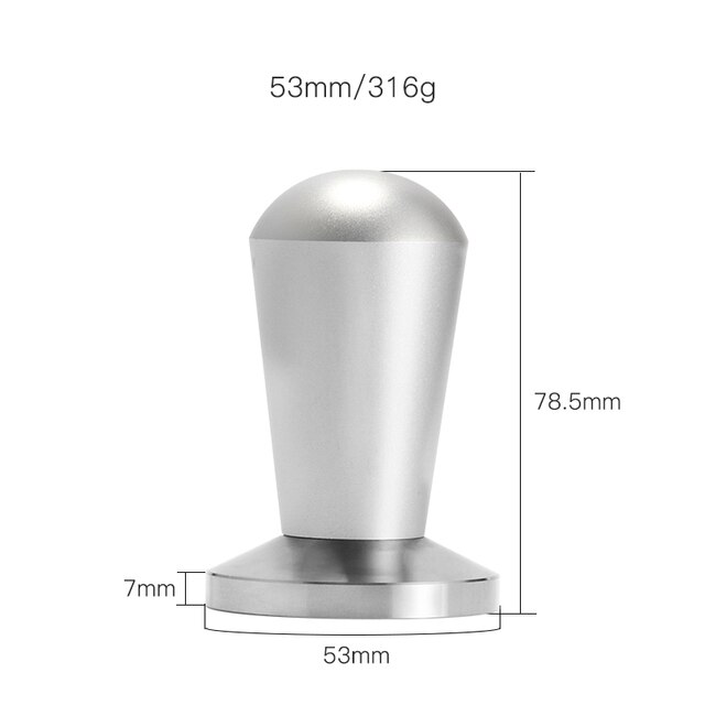 Coffee Press Tool Stainless Steel Based Solid Wooden Handle Coffee Tamper Set Material STAINLESS STEEL: 53mm