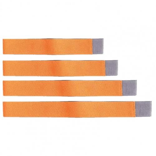 Correa organizadora de estiba de maletero de coche, vendaje elástico fijo, Banda adhesiva mágica, accesorios interiores, cinturones tensores para carga, 4 Uds.: Naranja