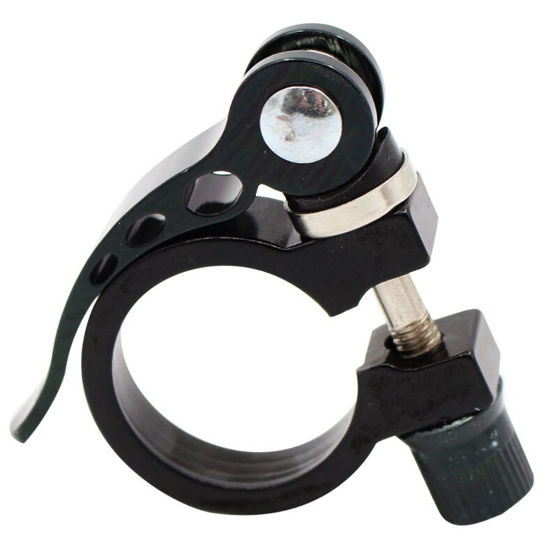 31.8mm mtb cykel sadel sadel klämma passar för 30.4/30.8/30.9/31.6mm yttre diameter sadelstolpe cykel delar tillbehör: Svart