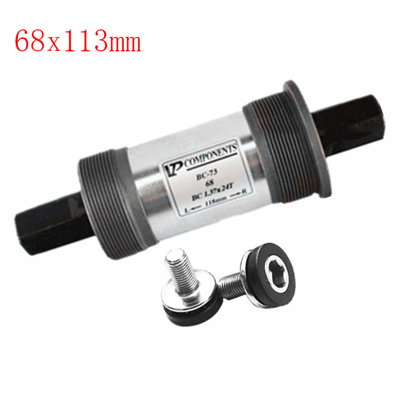 Bicycle BSA Bottom Bracket VP-BC73 103 107mm 110.5mm Quare Hole Crank Axis bicycle parts BB for Square Tapered Spindle Crankset: Burgundy