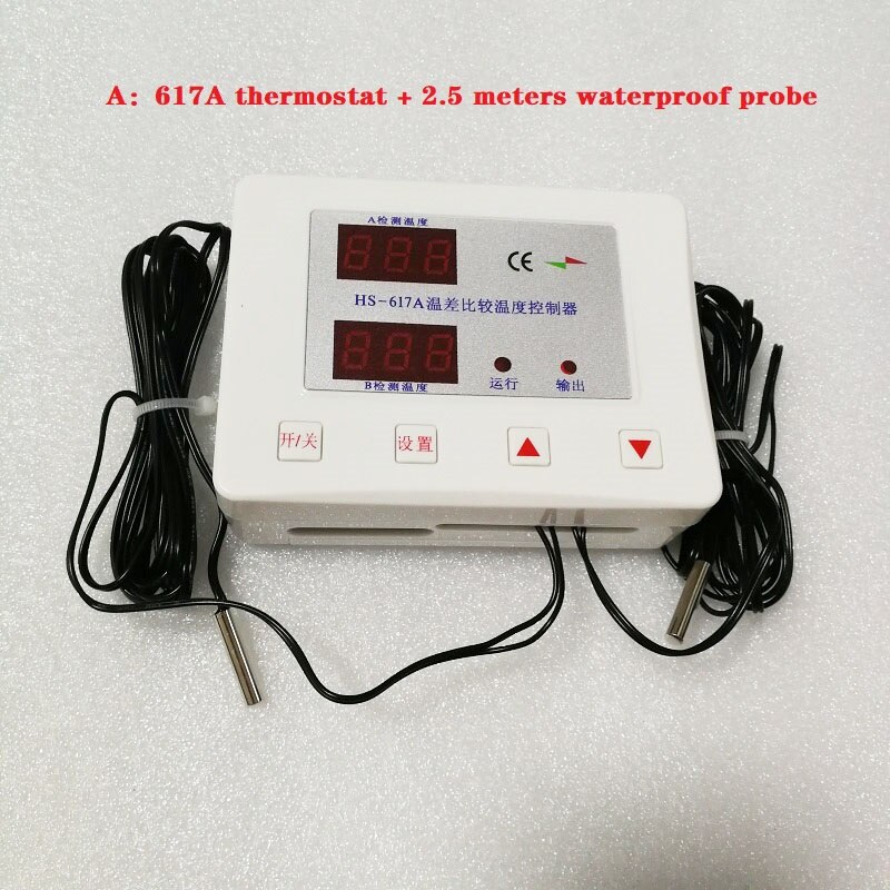 Project Solar Thermal Cycle Temperature Controller Intelligent Temperature Difference Controller for Water Backwater Cycle: A / input 220V output