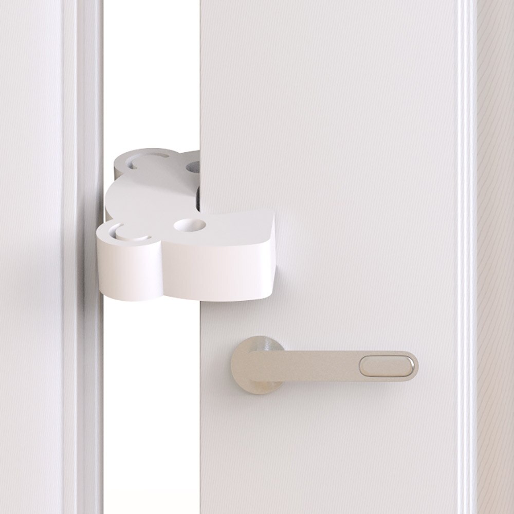 Clip de seguridad para puerta de bebé, protección de dibujos animados, succión, parada de puerta de seguridad, antiabrazadera, mano, tope para puerta de bebé, tarjeta